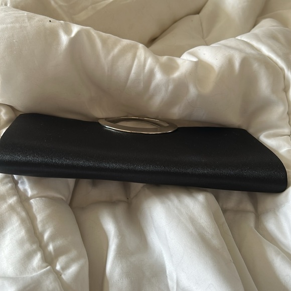 Clutch Evening Bag withh Rhinestone & Silvertone handles - Picture 4 of 6